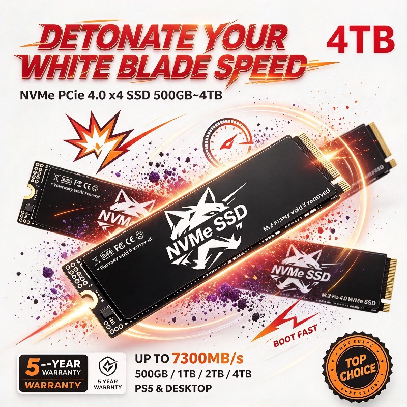 M.2 Nvme 4Tb Pcie 4.0 Ssd - Internal M.2 NVMe SSD 2280 PCIe
